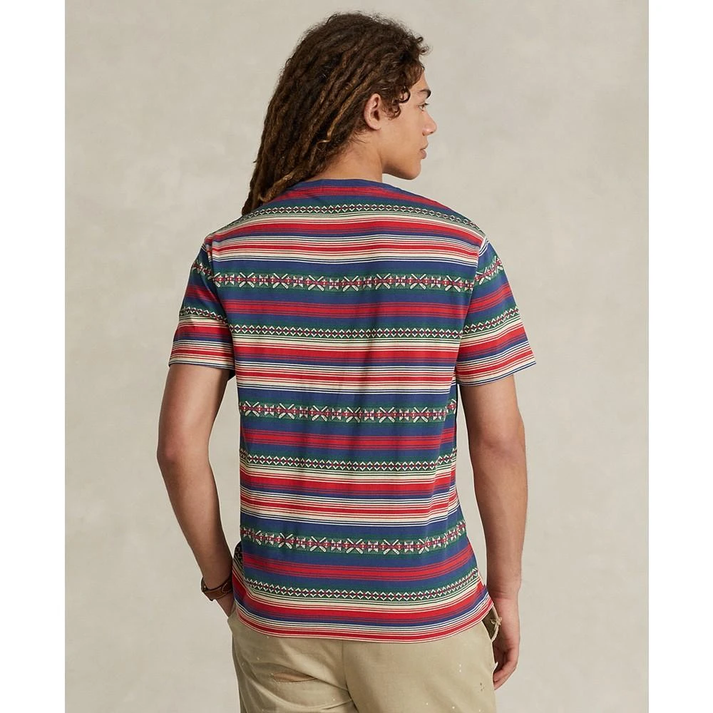 商品Ralph Lauren|Men's Classic Fit Striped Jacquard T-Shirt,价格¥351,第2张图片详细描述