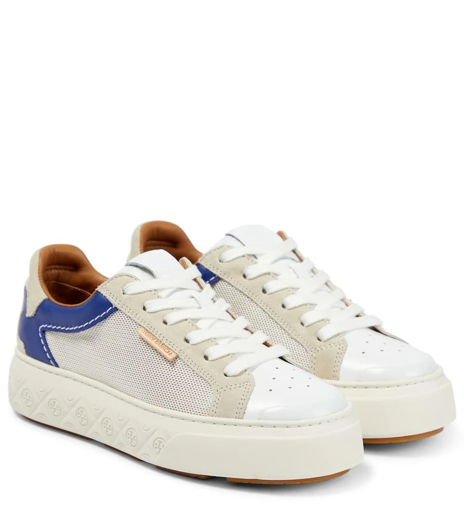 商品Tory Burch|Ladybug leather, suede, and mesh sneakers,价格¥1970,第1张图片