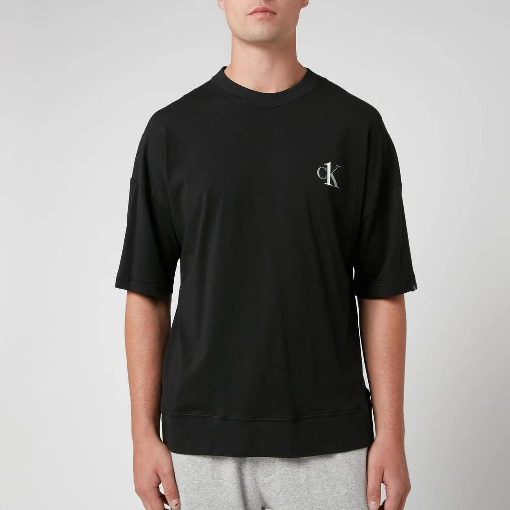 商品Calvin Klein|Calvin Klein Men's Jersey Crew Neck T-Shirt - Black,价格¥137,第1张图片