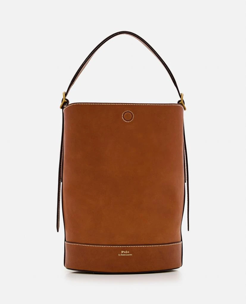 商品Ralph Lauren|Medium Bucket Leather Shoulder Bag,价格¥4857,第1张图片