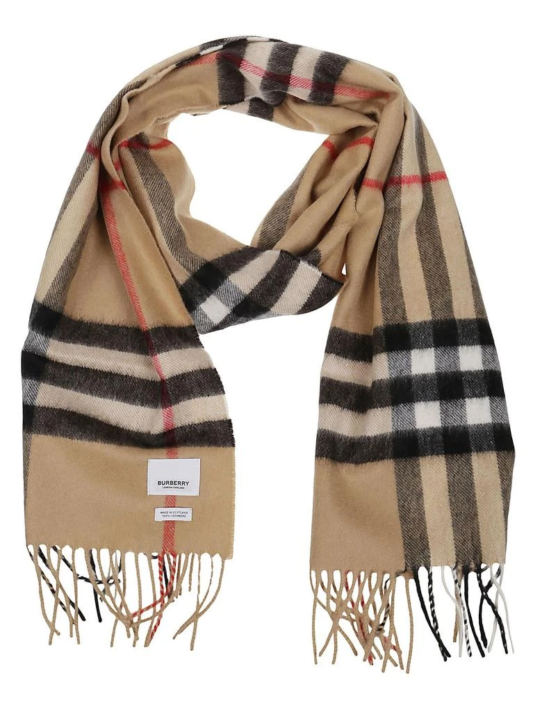 商品Burberry|Burberry Classic Checked Fringed Scarf,价格¥3026,第1张图片