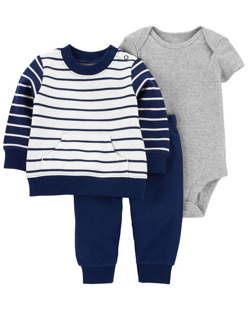 商品Carter's|3-Piece Fleece Cardigan Set,价格¥104,第1张图片
