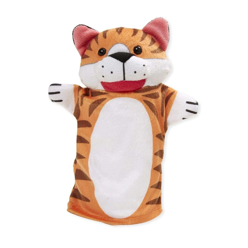 商品Melissa & Doug|Melissa & Doug Zoo Friends Hand Puppets (Set of 4) - Frustration Free Packaging - Elephant, Giraffe, Tiger, and Monkey,价格¥160,第2张图片详细描述