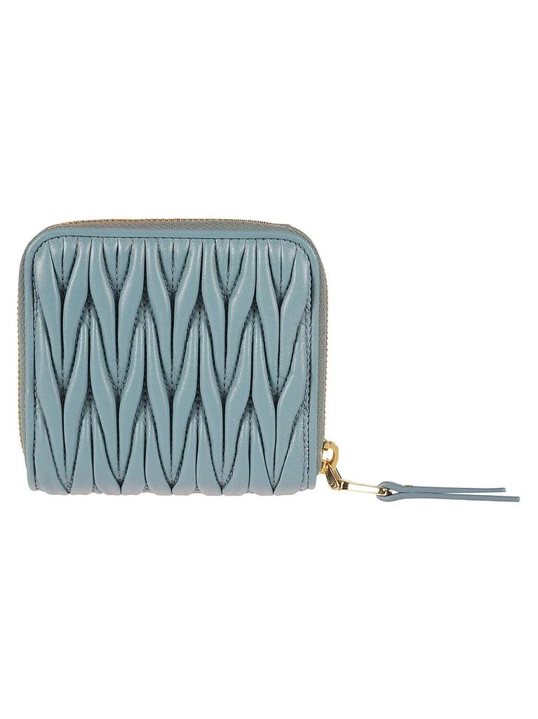 商品Miu Miu|Miu Miu Matelassé Zip-around Coin Purse - Women,价格¥6443,第2张图片详细描述