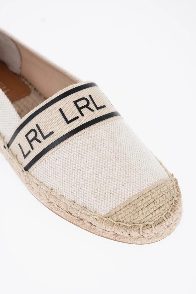 商品Ralph Lauren|Polo Ralph Lauren Canvas CAYLEE Espadrillas with Leathr Detail and Raffia sole,价格¥856,第4张图片详细描述