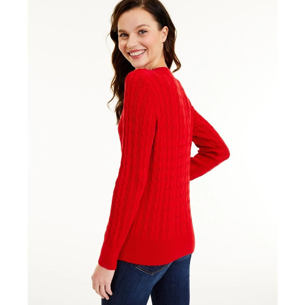 商品Charter Club|Petite Cable-Knit Sweater, Created for Macy's,价格¥80,第3张图片详细描述