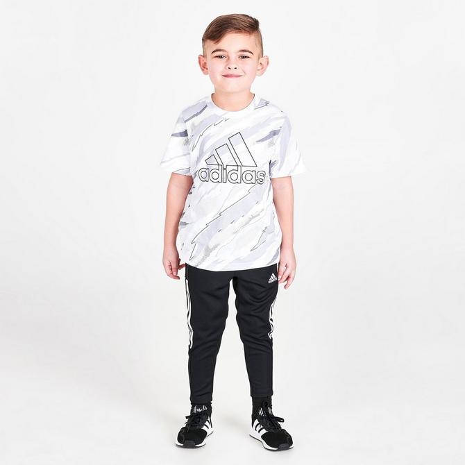 Boys' Toddler adidas Tiger Camo Print T-Shirt商品第2张图片规格展示