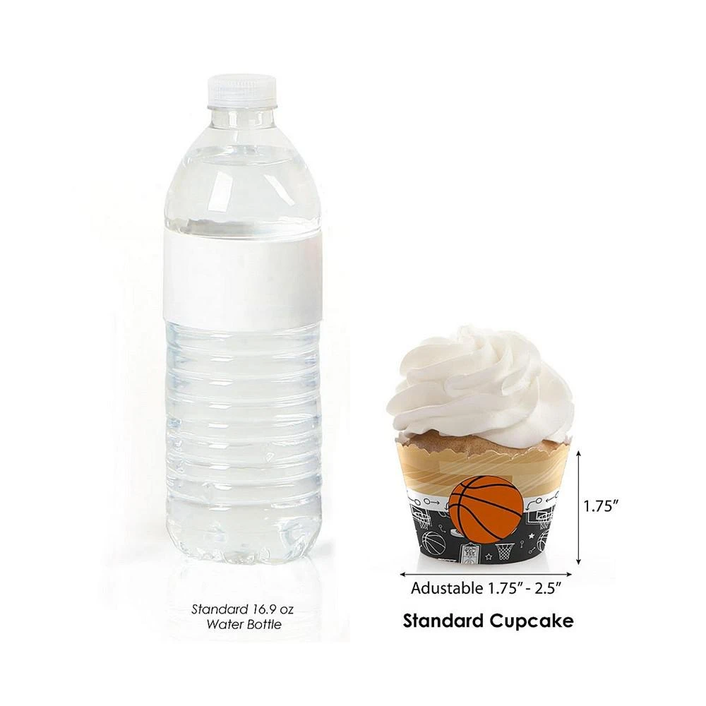 商品Big Dot of Happiness|Nothin' but Net - Basketball - Birthday Party Decor - Cupcake Wrappers - 12 Ct,价格¥82,第3张图片详细描述