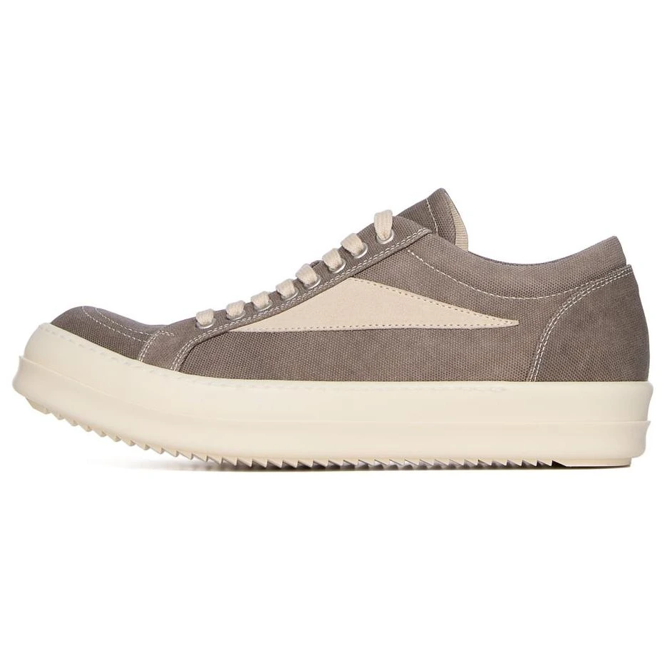 商品[国内直发] Rick Owens|/RO DRKSHDW 小牛皮 圆头系带 低帮 板鞋 男款 褐色,价格¥6053,第1张图片