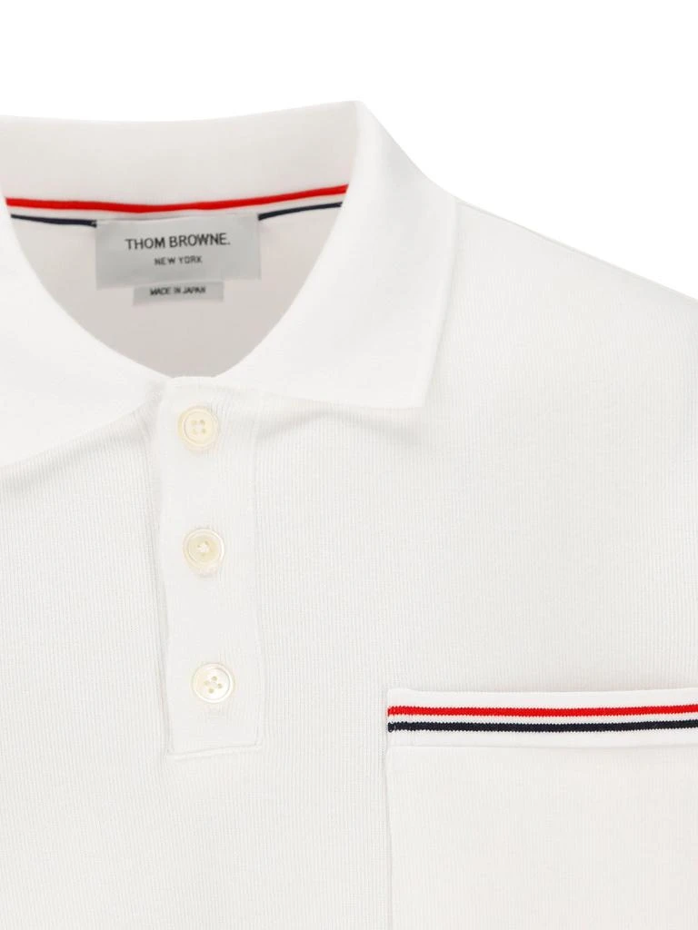 商品Thom Browne|Thom Browne RWB Pocket Trim Polo Shirt,价格¥2135-¥2247,第3张图片详细描述