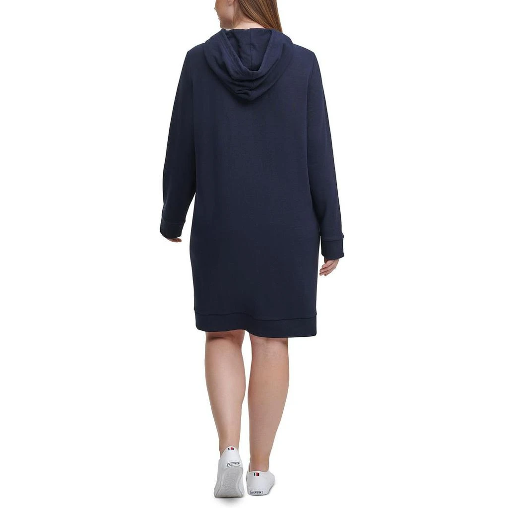 商品Tommy Hilfiger|Tommy Hilfiger Womens Plus Hoodie Short Sweatshirt Dress,价格¥92,第3张图片详细描述