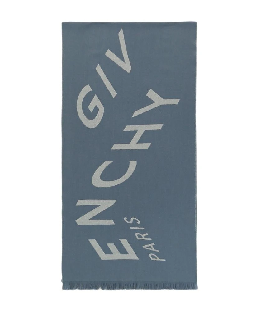 商品Givenchy|Chevron Logo Design Silk Scarf,价格¥1197,第1张图片