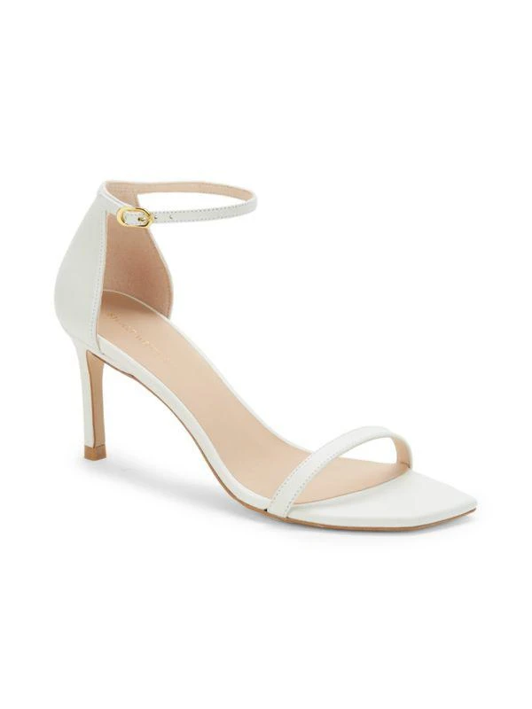 商品Stuart Weitzman|Amelina Leather Ankle-Strap Sandals,价格¥2215,第2张图片详细描述