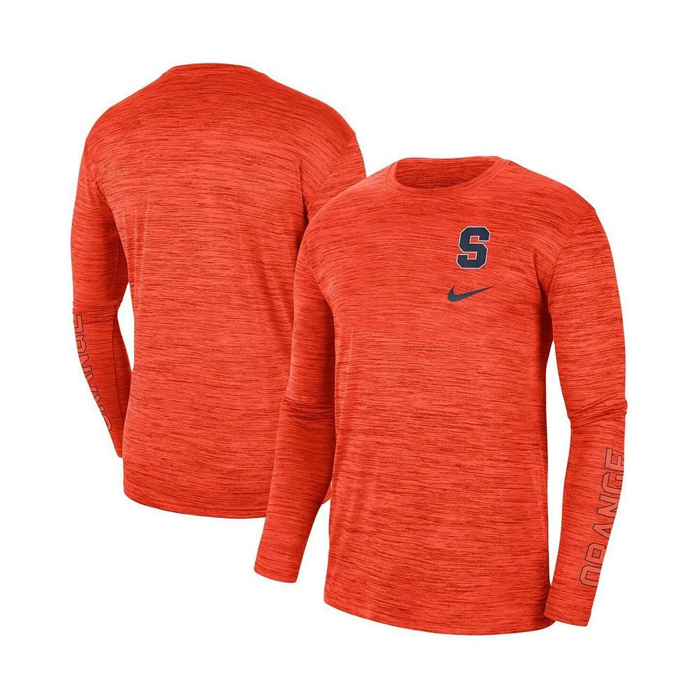 商品NIKE|Men's Orange Syracuse Orange Velocity Legend Team Performance Long Sleeve T-shirt,价格¥229,第1张图片