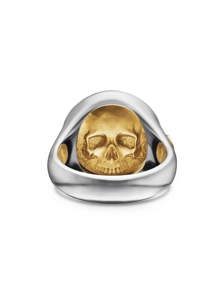 Life and Death Duality Signet Ring in Sterling Silver 商品