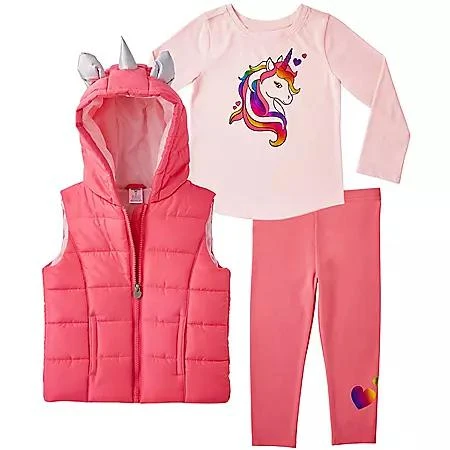 商品Member's Mark|Member's Mark Girls' 3pc Vest Set,价格¥139,第3张图片详细描述