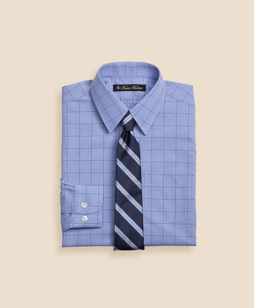 商品Brooks Brothers|Boys Non-Iron Supima® Cotton Broadcloth Plaid Dress Shirt,价格¥445,第1张图片