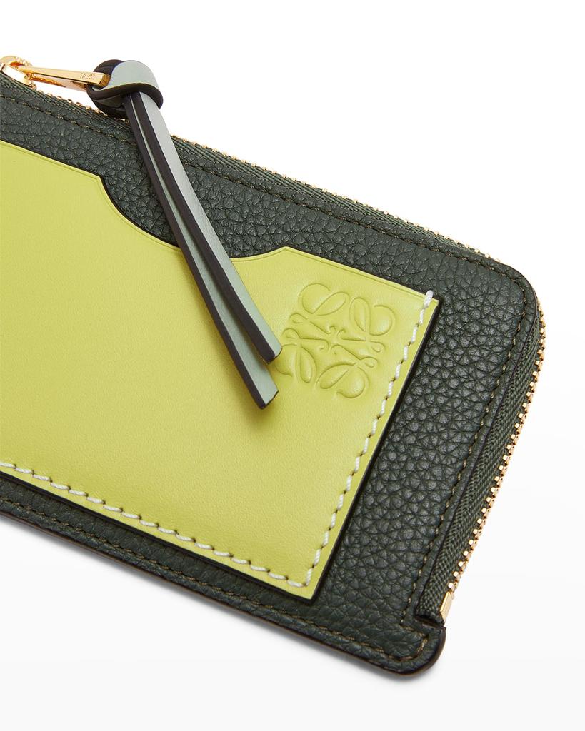 Anagram Bicolor Leather Card Holder商品第4张图片规格展示