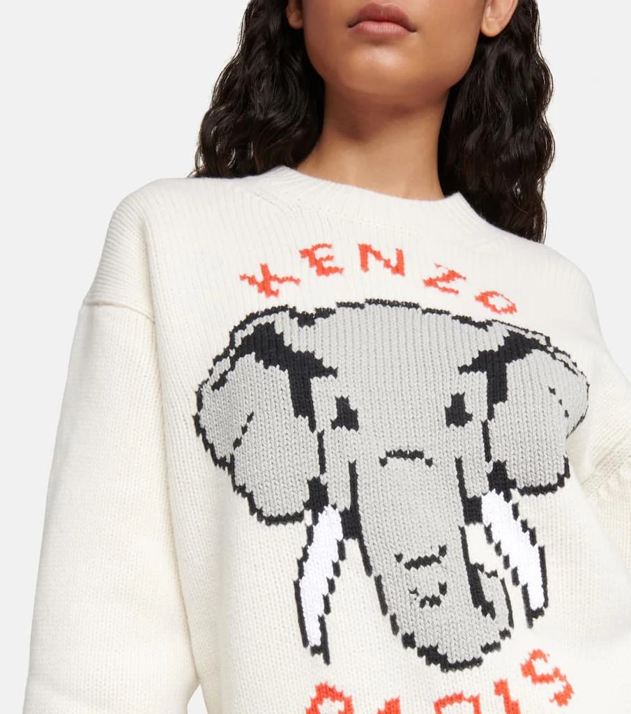 商品Kenzo|Jacquard wool-blend sweater,价格¥3149,第4张图片详细描述