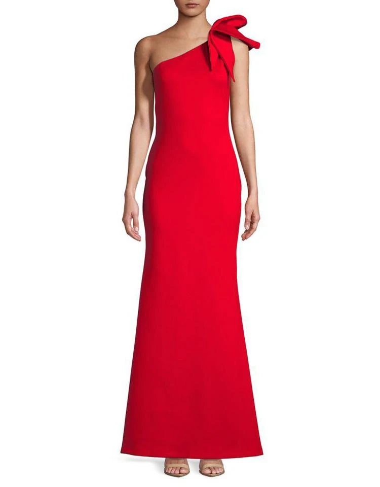 商品Betsy & Adam|Bow One-Shoulder Mermaid Gown,价格¥1902,第2张图片详细描述