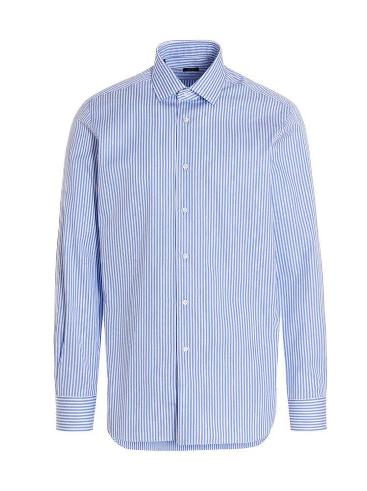 商品BARBA|Barba Striped Buttoned Shirt,价格¥619,第1张图片