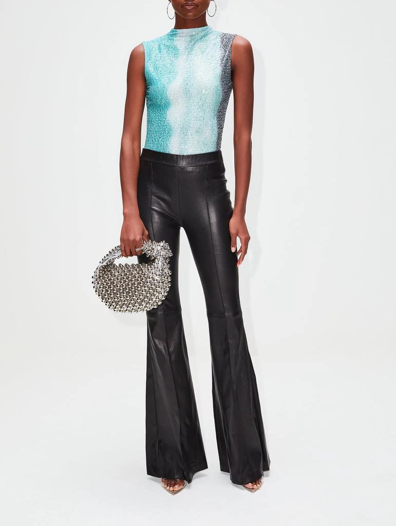 商品ROSETTA GETTY|Pull On Leather Flare Pant,价格¥19088,第2张图片详细描述