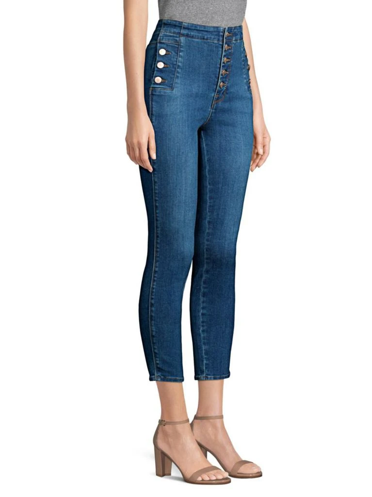 商品J Brand|J Brand - Natasha Sky High-Rise Crop Skinny Jeans,价格¥619,第3张图片详细描述