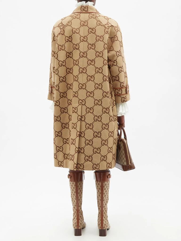 商品Gucci|GG-Supreme cotton-blend canvas coat,价格¥31623,第5张图片详细描述