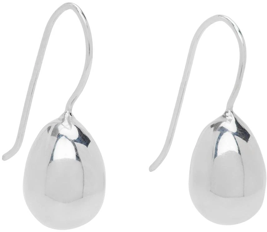 商品Sophie Buhai|Silver Petite Egg Drop Earrings,价格¥3046,第2张图片详细描述