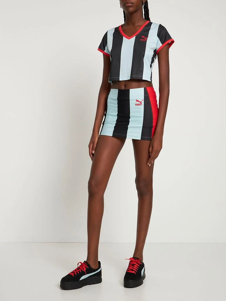 商品Puma|Puma X Dua Lipa Striped Mini Skirt,价格¥395,第1张图片详细描述