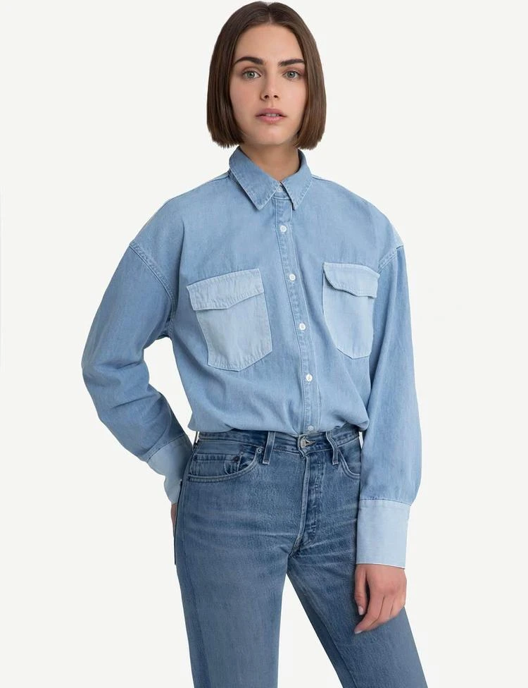 商品Pixie Market|Two Tone Denim Shirt,价格¥745,第2张图片详细描述
