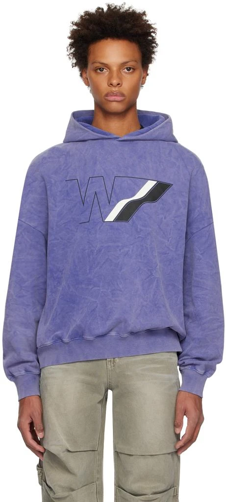 商品We11done|Purple Wave Line Hoodie,价格¥1803,第1张图片