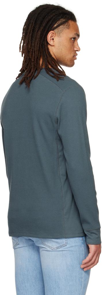 Blue Thermal Long Sleeve T-Shirt商品第3张图片规格展示