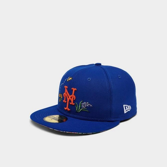 商品New Era|New Era New York Mets MLB Watercolor Floral 59FIFTY Fitted Hat,价格¥261,第2张图片详细描述