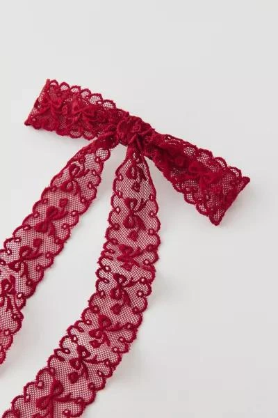 商品Urban Outfitters|Medium Lace Hair Bow Barrette,价格¥92,第3张图片详细描述