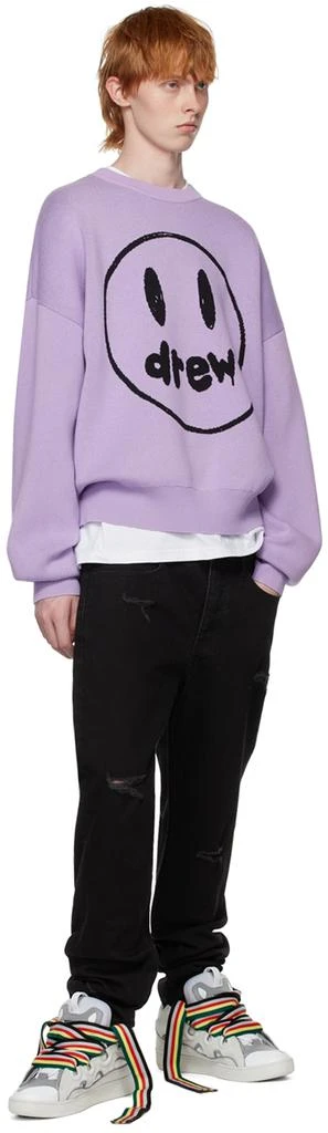 商品Drew House|SSENSE Exclusive Purple Painted Mascot Sweater,价格¥1482,第4张图片详细描述