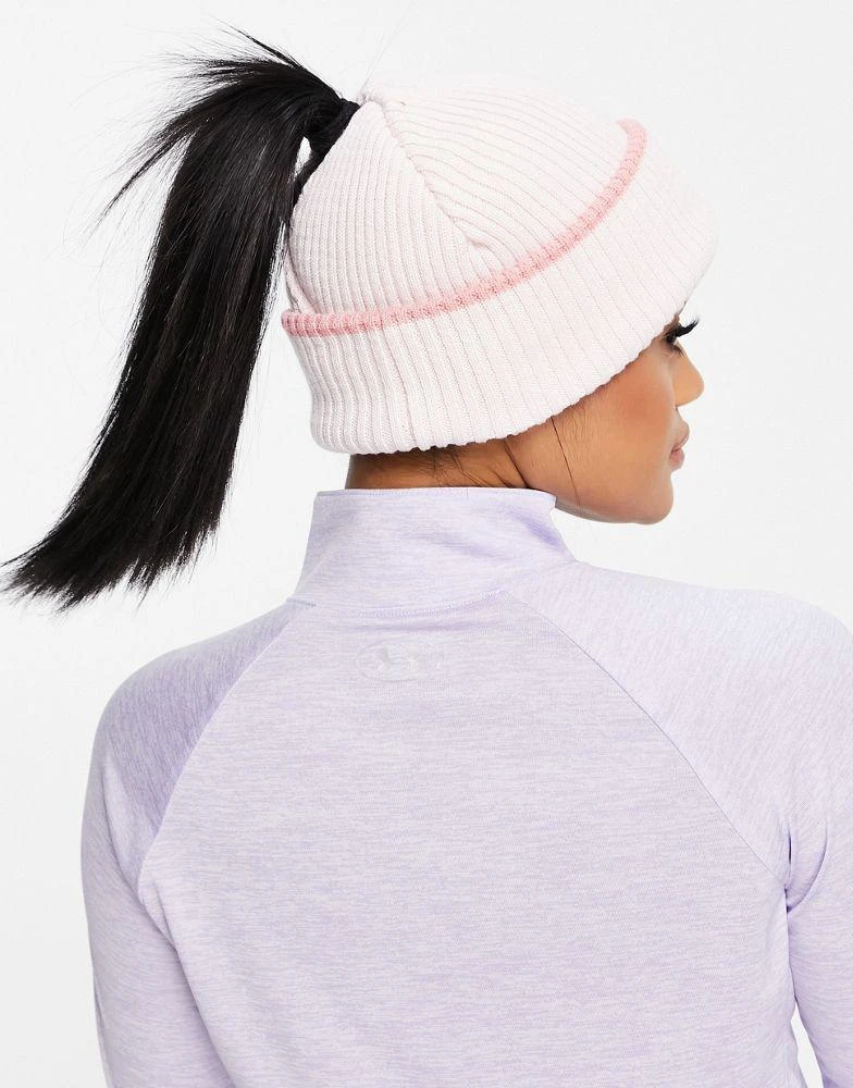商品Under Armour|Under Armour mini logo beanie in pink,价格¥127,第3张图片详细描述