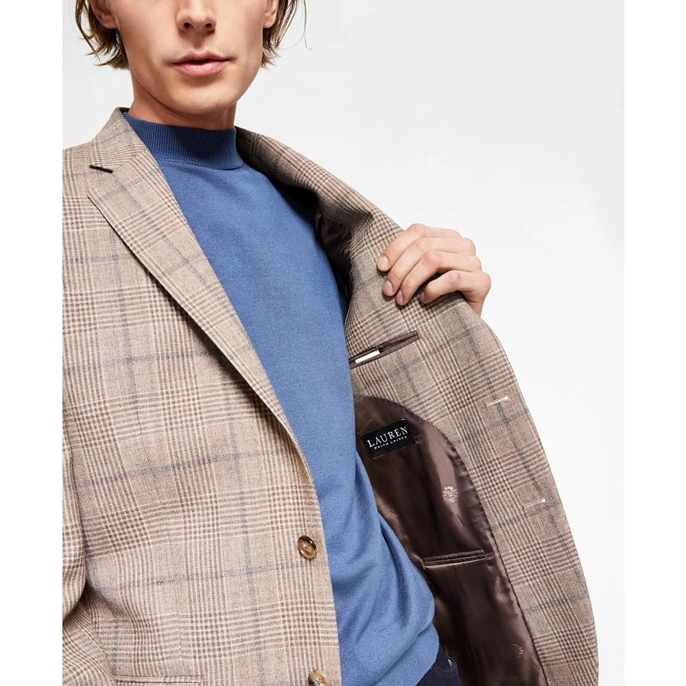 商品Ralph Lauren|Men's Wool Classic-Fit Ultraflex Stretch Plaid Blazer,价格¥834,第4张图片详细描述