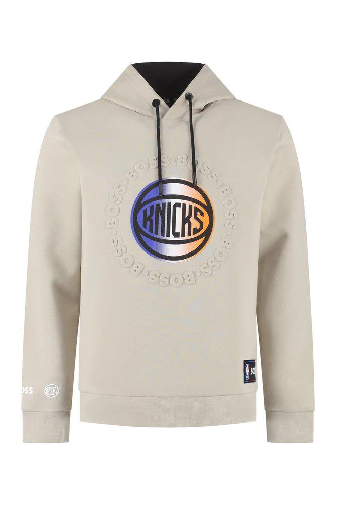 商品Hugo Boss|Boss Hugo Boss X NBA Logo Embossed Drawstring Hoodie,价格¥712,第1张图片