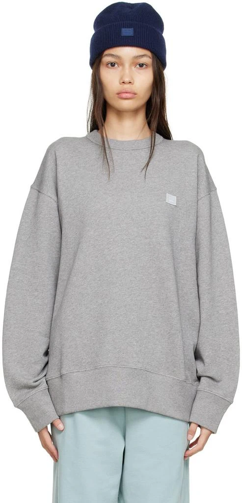 商品Acne Studios|Gray Organic Cotton Sweatshirt,价格¥2321,第1张图片