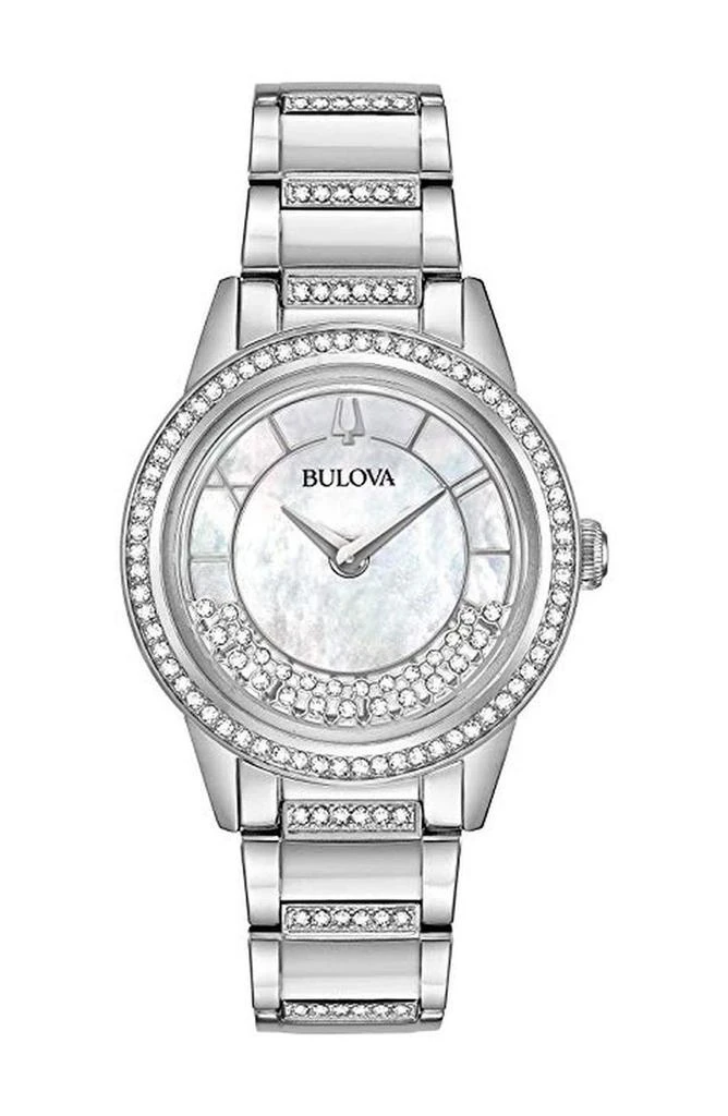 商品Bulova|Women's Turnstyle Crystal Accent Watch, 32.5mm,价格¥833,第1张图片