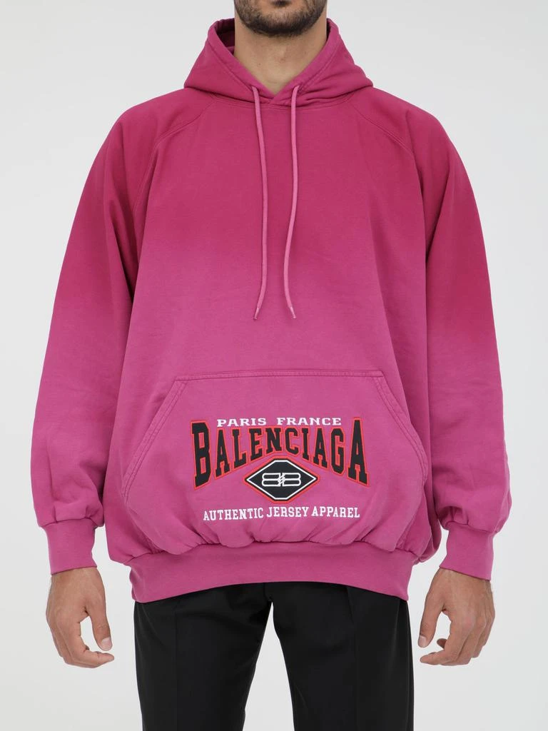 商品Balenciaga|Fuchsia hoodie with logo,价格¥3754,第1张图片