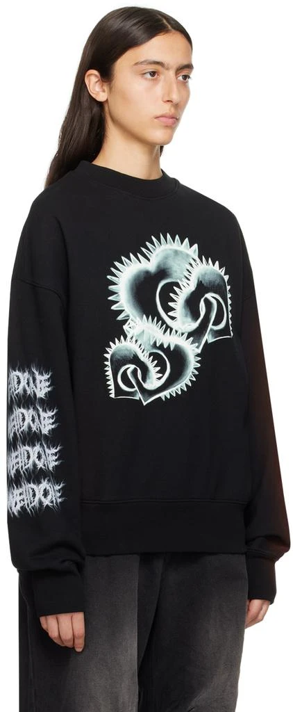 商品We11done|Black Printed Sweatshirt,价格¥1231,第2张图片详细描述