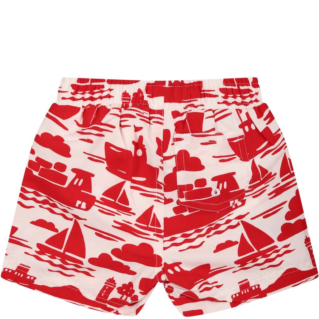商品PETIT BATEAU|Petit Bateau Multicolor Beach-boxer For Baby Boy With boatprint,价格¥531,第2张图片详细描述
