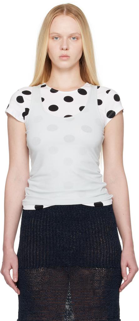 Paloma Wool Blue & White Loana T-shirt - T-Shirts - Compare Prices