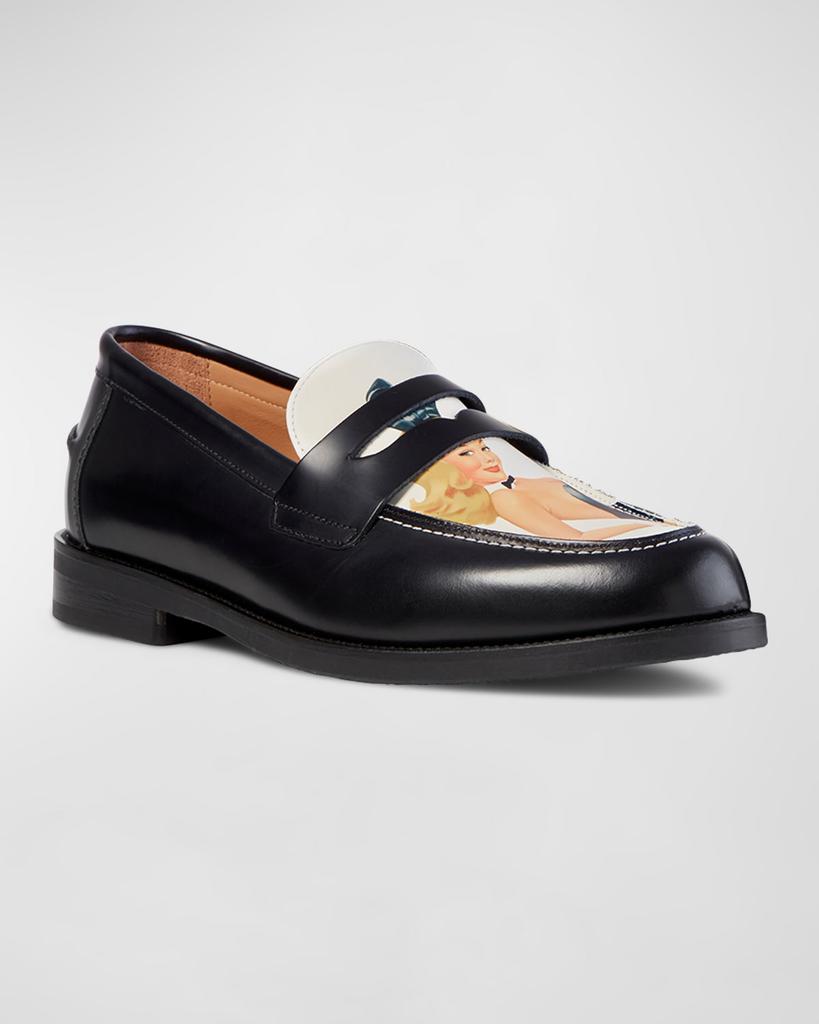 x Playboy Men's Wilde Sketch Penny Loafers – On Sale Now with Up x Playboy Men's Wilde Sketch Penny Loafers – On Sale Now with Up
