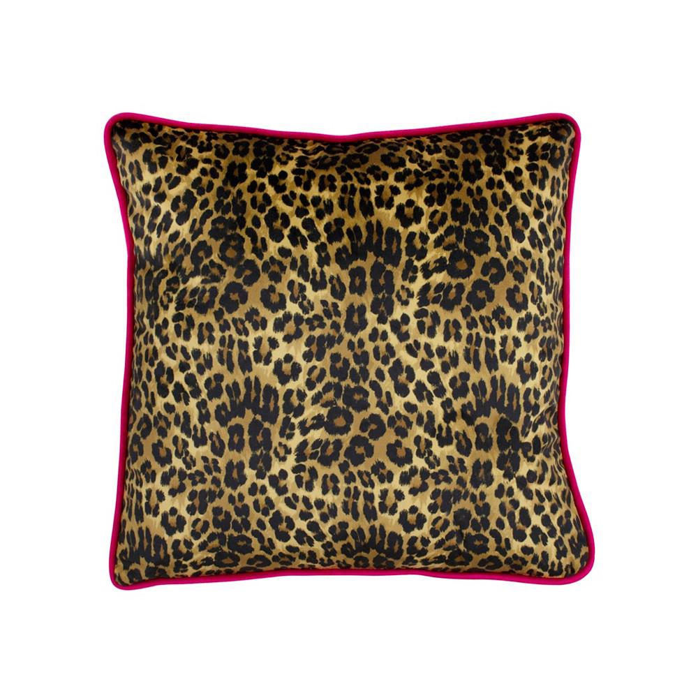Velvet Cheetah Logo Decorative Pillow, 20" x 20"商品第2张图片规格展示