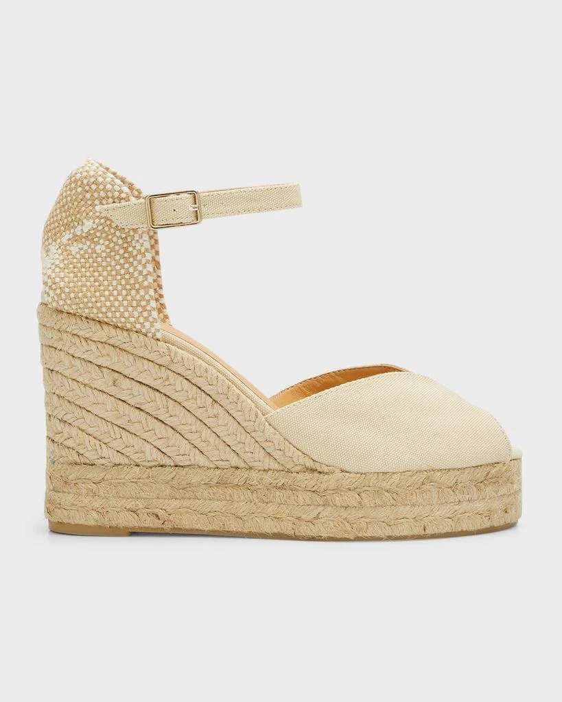 商品Castaner|Bianca Canvas Ankle-Strap Espadrille Sandals,价格¥749,第1张图片
