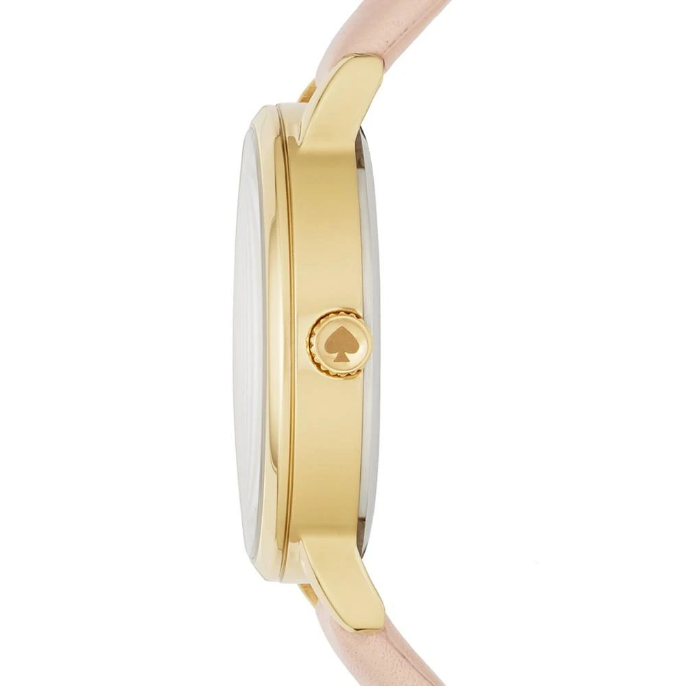 商品Kate Spade|Women's Metro Winking Eye Three-Hand Vachetta Leather Watch 34mm,价格¥1110,第2张图片详细描述