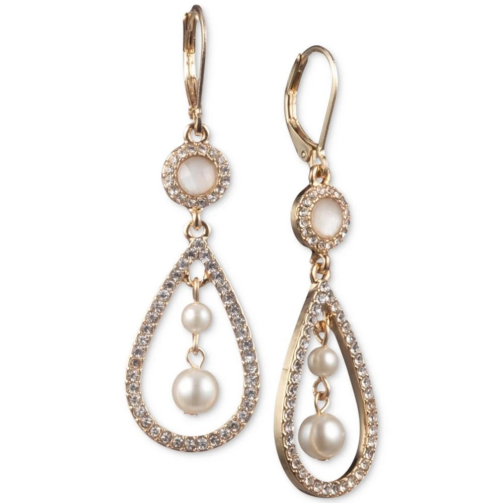商品Anne Klein|Gold-Tone Imitation Pearl Orbital Drop Earrings,价格¥194,第1张图片